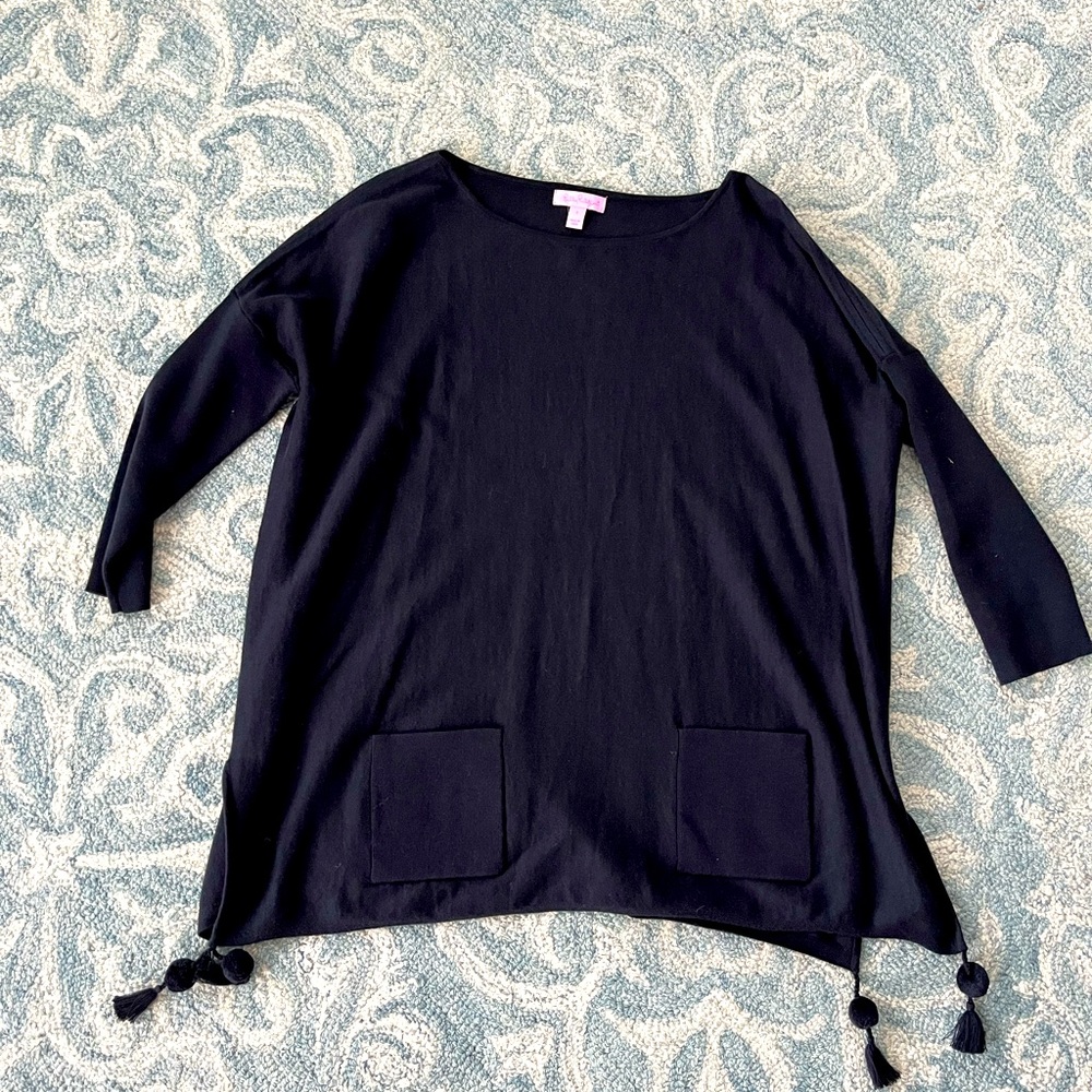 Lilly Pulitzer black sweater size small